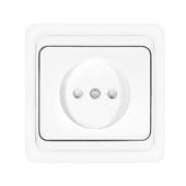 UNIVersal  Валери  Белый Розетка 1-местная без заземляющих контактов с защитными шторками 16А 220В СП В0022x В0022x