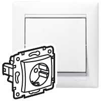 Legrand Valena  Белый Розетка механизм 1-местная с заземляющими контактами 774420 индивидуальная упаковка DIY (кратно 1шт)  /694280