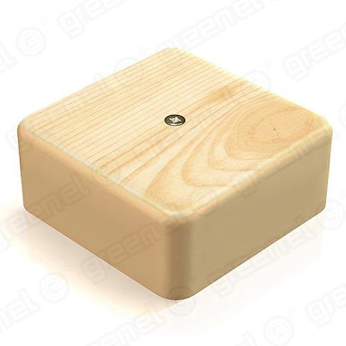 Коробка распаячная Greenel GE41215-11 ОП 75*75*28м сосна  GE41215-11