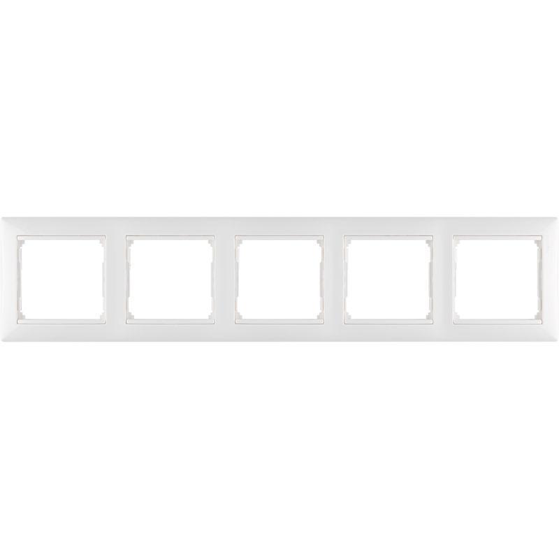 Рамка 5-м Valena горизонт. бел. Leg 774455