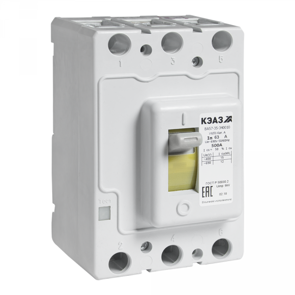 Выключатель Автоматический  3П   160А  ВА57-35-340010-160А-1000-690AC-УХЛ3 (Втычной, без панели)