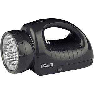 Фонарь светодиодный ТРОФИ аккумуляторный TSP12  4V1.8Ah, 12+18xLED, ЗУ 220V,